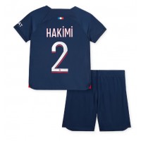 Fotballdrakt Barn Paris Saint-Germain Achraf Hakimi #2 Hjemmedraktsett 2023-24 Kortermet (+ Korte bukser)